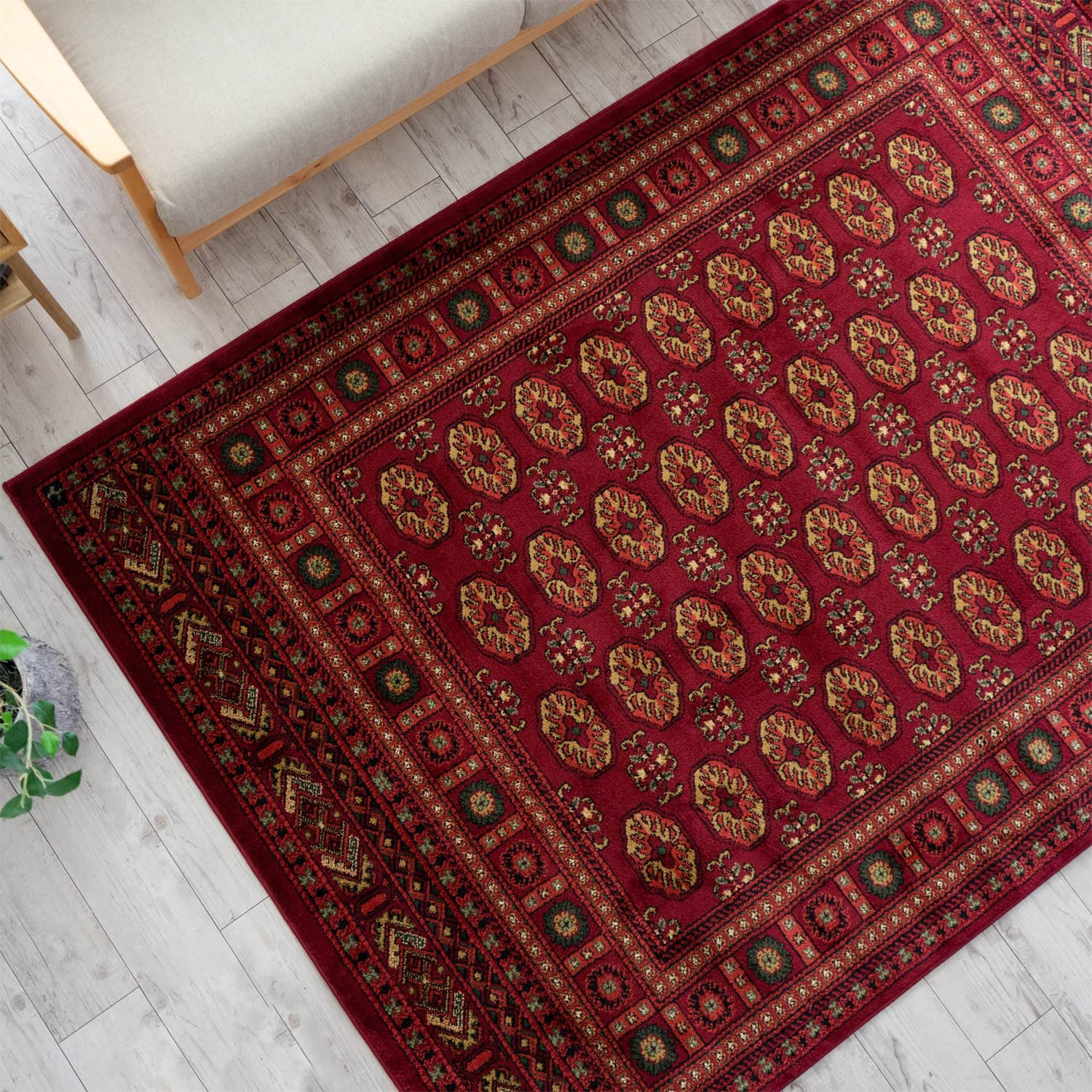 ラグ カーペット200×150cm ペルシャ絨毯 柄 ウィルトン織り トルコ